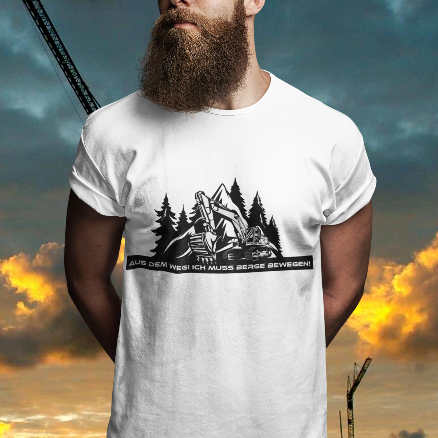 T-Shirt Unisex Bagger bewegt Berge