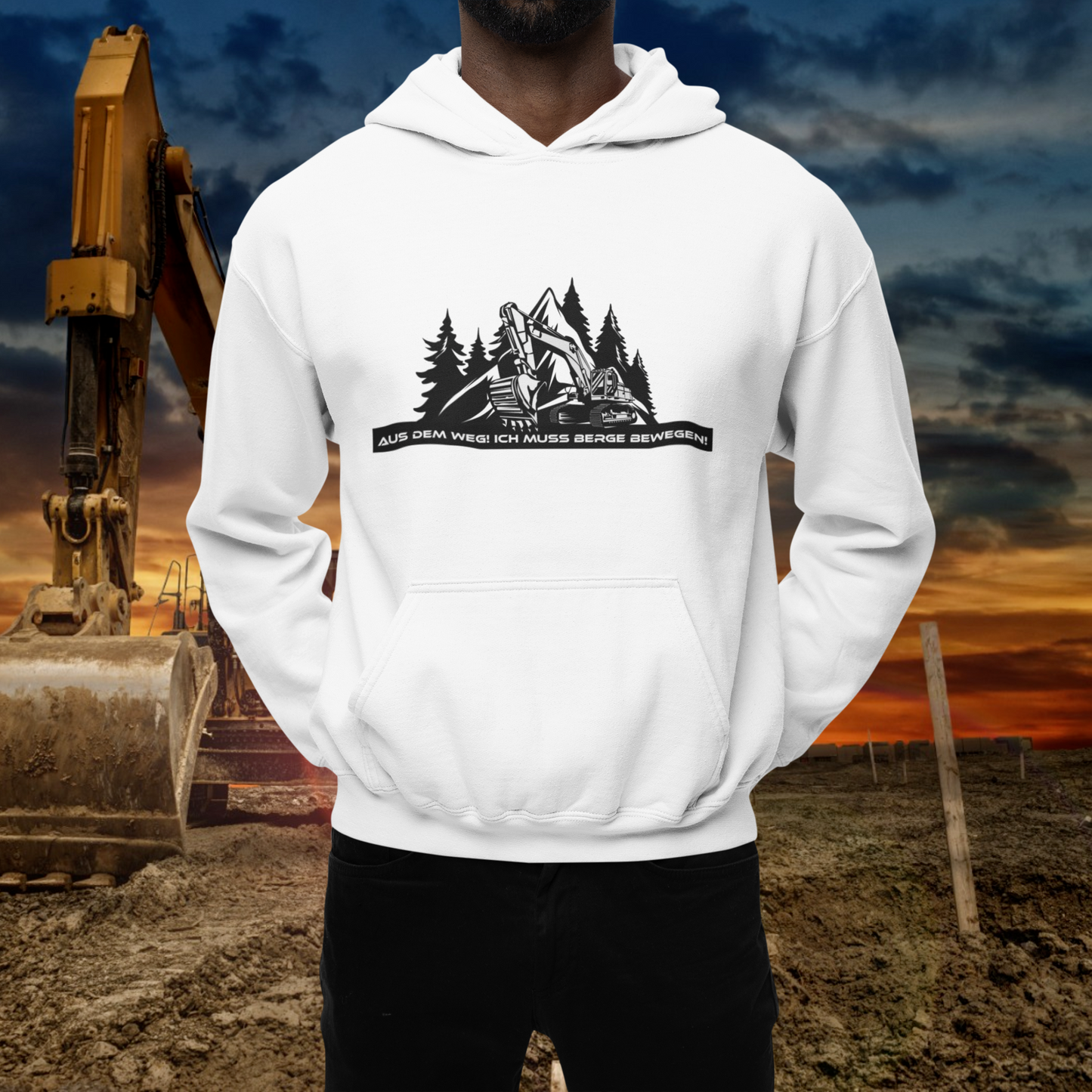 Classic Hoodie "Bagger bewegt Berge"